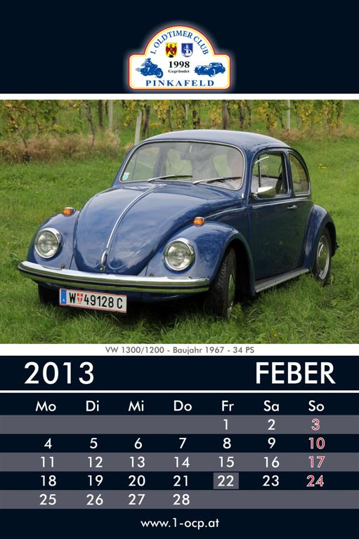 Oldtimerkalender 2013